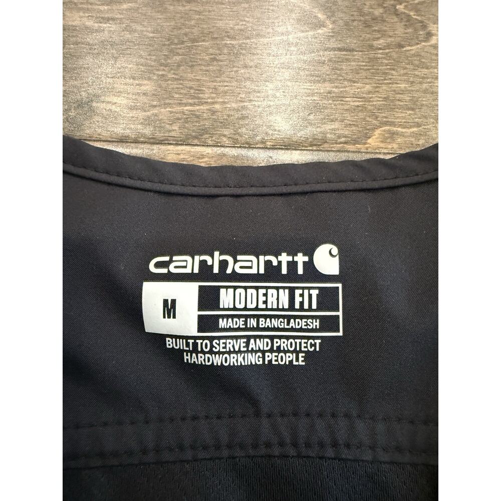 Carhartt Force Womens Black Scrub Top V-Neck Short Sleeve Modern Fit M C12106 View 5